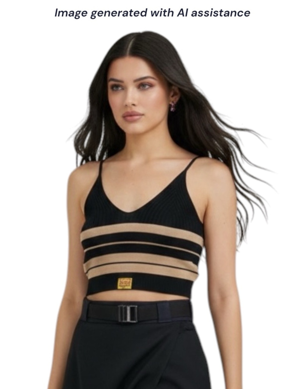 FB County Charlie Brown XS/S striped sweater tank